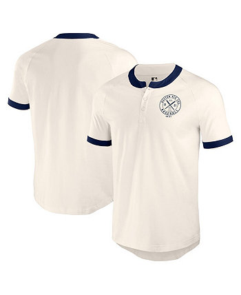 Darius Rucker Collection by Fanatics Men's White Boston Red Sox Henley Raglan T-Shirt Fanatics Authentic