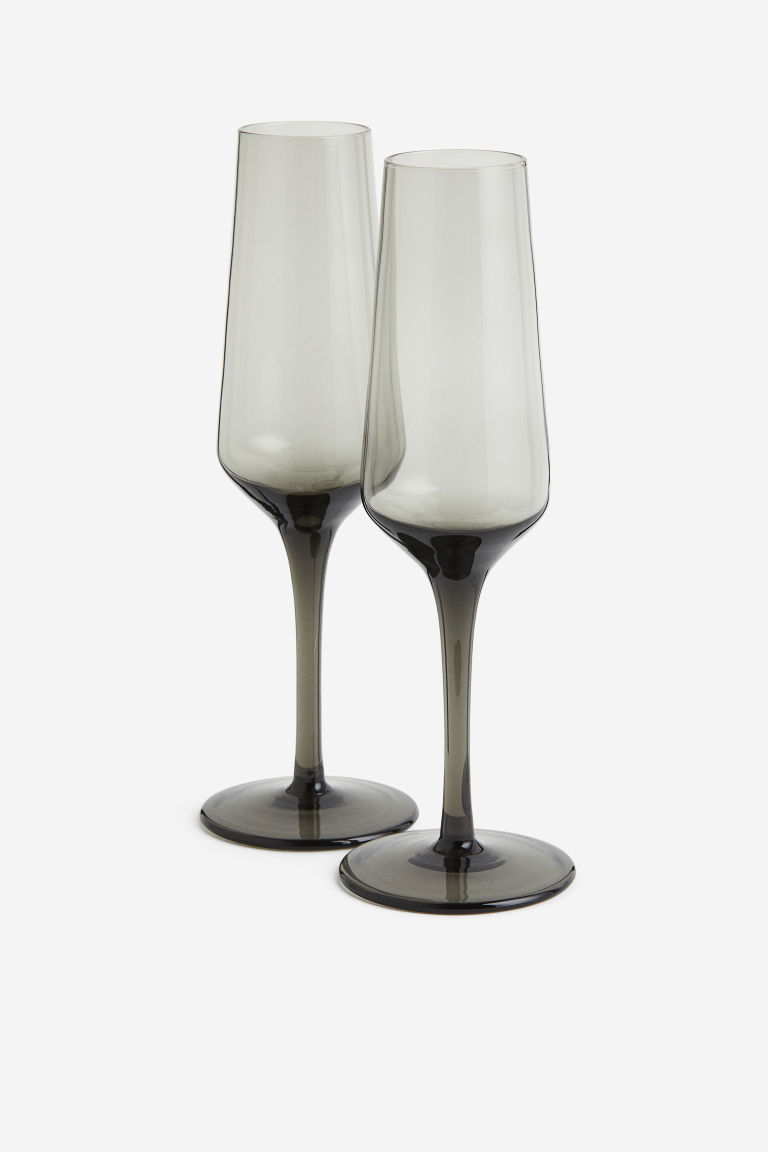 2 упаковки бокалов для шампанского H&M