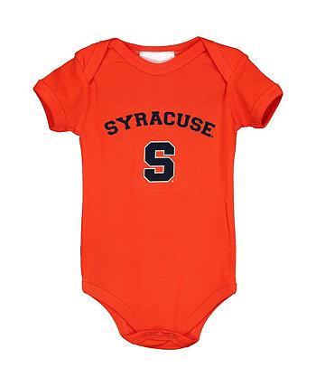 Оранжевое боди с аркой и логотипом для младенцев для мальчиков и девочек Orange Syracuse Two Feet Ahead