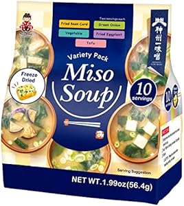 Miko Brand Freeze Dried Variety Pack Miso Soup 10 Servings Miko Brand