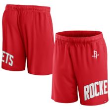 Мужские шорты из сетчатой ткани Fanatics Red Houston Rockets Free Throw Fanatics