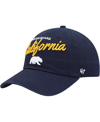 Женская темно-синяя регулируемая кепка Cal Bears Phoebe Clean Up '47 Brand