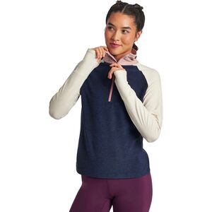 Топ с длинным рукавом Oiselle Lux 1/2-Zip из дышащей синтетики Oiselle