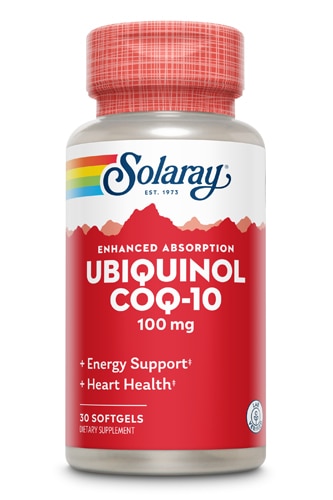 Solaray Ubiquinol CoQ-10 -- 100 мг -- 30 гелевых капсул Solaray
