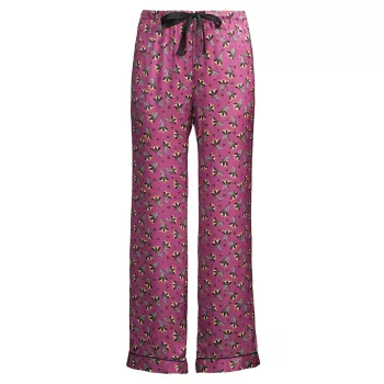 Пижамные брюки Parker с цветочным принтом Morgan Lane