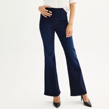 Women's Nine West High Rise Pull-On Flare Jeans Nine West