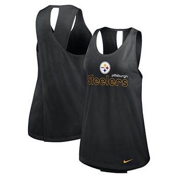 Женская майка Nike с логотипом Pittsburgh Steelers, черная Nike