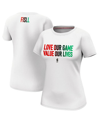 Женская футболка NBA Love Our Game Value Our Lives FISLL