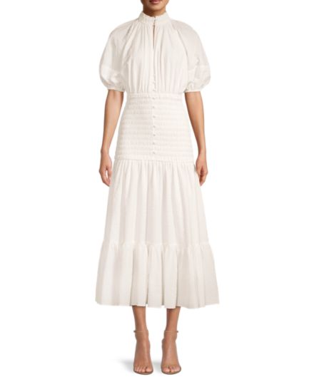 Freya Tiered Smocked Midi Dress SIGNIFICANT OTHER