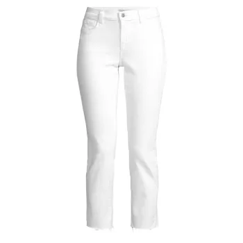 Укороченные прямые джинсы Sada с завышенной талией L'AGENCE