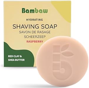 Bambaw | Shaving Soap for Women | 2.8 oz | Apricot Oil & Vitamin E Shave Soap | Shaving Bar for all Skin Types | Shaving for Women | Eco & Vegan Shaving Soap Bar | Apricot Shaving Soap Puck Bambaw