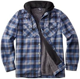 Мужская Флисовая кофта Gary Com Heavy Thick Flannel Plaid Jacket Sherpa Fleece Lined Hoodies Gary Com