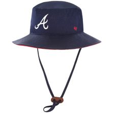 Мужская шляпа-ведро '47 темно-синего цвета Atlanta Braves Panama Pail Bucket Hat Unbranded