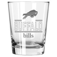 Buffalo Bills 15oz. Double Old Fashioned Glass The Memory Company
