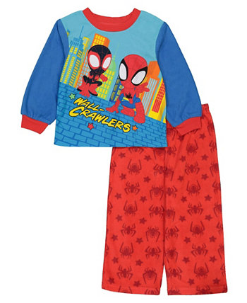 Пижамы с изображением Человека-паука для маленьких мальчиков, комплект из 2 предметов Spider-Man