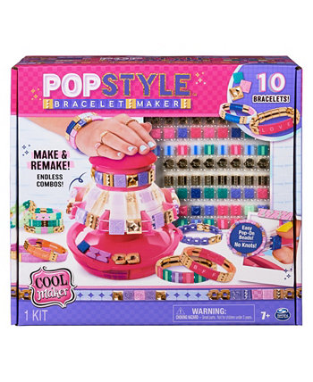 Устройство для изготовления браслетов в стиле попстиль, 170 стильных бусин, 10 браслетов, хранилище, набор для изготовления браслетов дружбы, детские игрушки для девочек своими руками Cool Maker