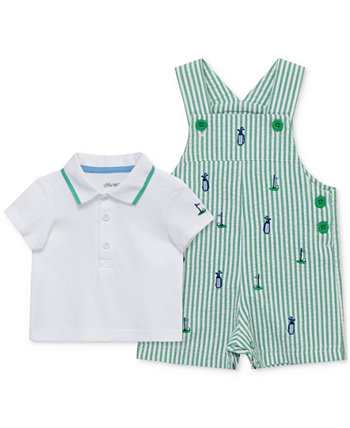 Baby Boys Cotton Golf Polo Shirt & Shortall, 2 Piece Set Little Me