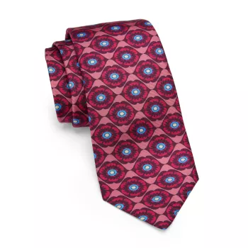 Шелковый галстук «Флора» Kiton