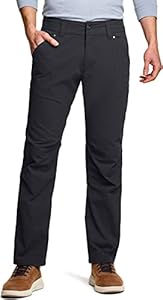 CQR Men's Vent Stretch Pants, Quick Dry Lightweight Casual Cargo Pants, Water Resistant Straight-Fit Utility Work Pants CQR