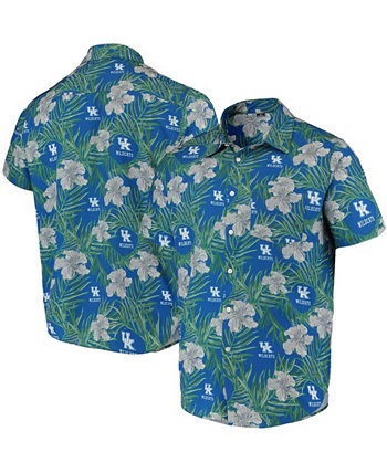 Мужская рубашка Royal Kentucky Wildcats с цветочным принтом на пуговицах FOCO