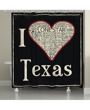 Занавеска для душа I Love Texas Laural Home