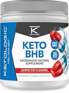 Ketologic Keto BHB (Mixed Berry Flavor) 30 Servings (Порции) - Exogenous Ketone Supplement with goBHB, Beta-Hydroxybutyrate Salts KetoLogic