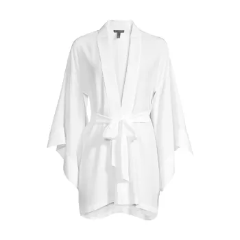 Шелковый халат в стиле кимоно KIKI DE MONTPARNASSE