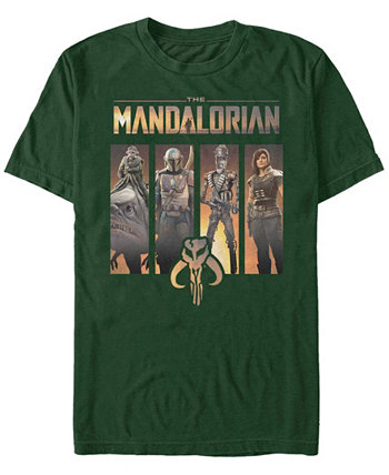 Мужская футболка с короткими рукавами The Mandalorian Character Portrait Panels FIFTH SUN