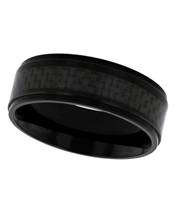 Легкое обручальное кольцо из легкого титана с тканевой вставкой Macy's для мужчин C&C Jewelry