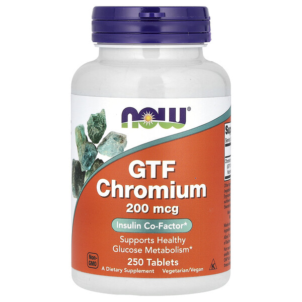 GTF Хром - 200 мкг - 250 таблеток - NOW Foods NOW Foods