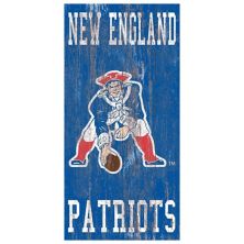 New England Patriots Heritage Logo Wall Sign Fan Creations