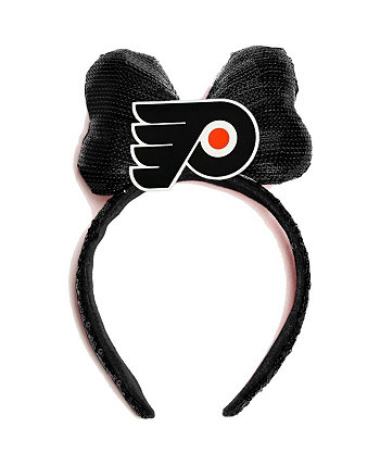 Женская черная повязка на голову с логотипом Philadelphia Flyers Cuce