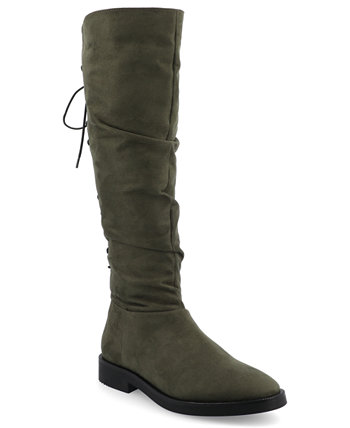 Женские эластичные ботинки до колена Mirinda Tru Comfort стандартного размера из пеноматериала Journee Collection