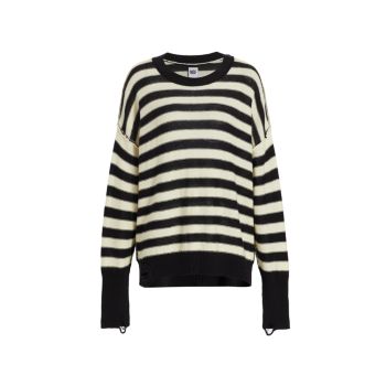 Anabelle Striped Cotton Sweater NSF