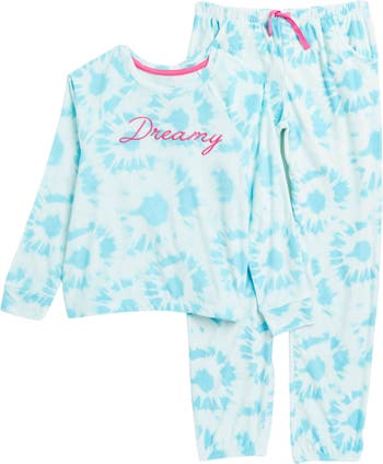 Пижамный комплект из велюра с длинным рукавом и брюками Dreamy с принтом тай-дай Dream Life