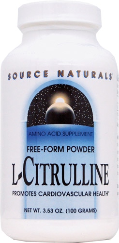 Порошок L-цитруллина в свободной форме от Source Naturals -- 3,53 унции Source Naturals