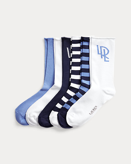 Набор из 6 носков с закругленными краями Ralph Lauren