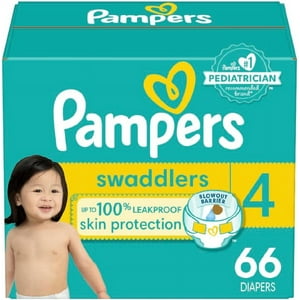 Pampers Swaddlers Active Baby Diapers, 4 Sizes, 66 Ct.. Pampers