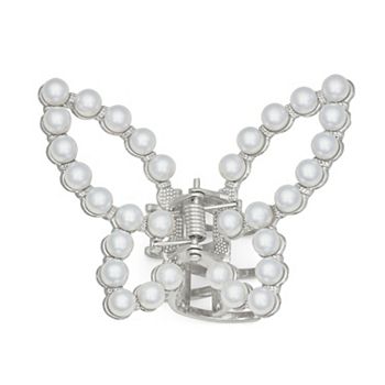 Emberly Simulated Pearl Butterfly Claw Clip Emberly