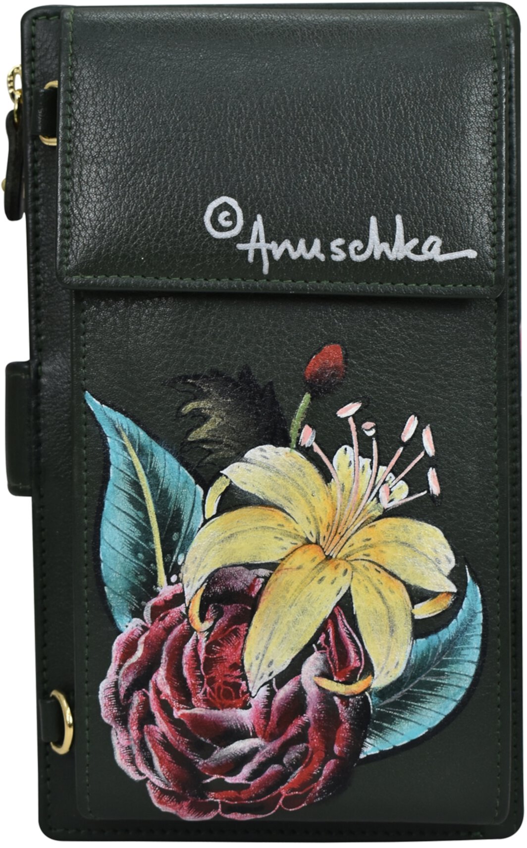 Большой кошелек для смартфона со съемным ремешком через плечо 1113 Anuschka
