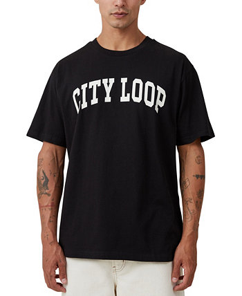 Men's Loose Fit College T-Shirt COTTON ON
