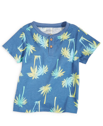 Рубашка для мальчика с пальмовым принтом, созданная для Macy's First Impressions