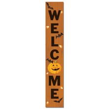 Welcome Bats Pumpkin Porch Leaner Floor Decor Artisan Signworks