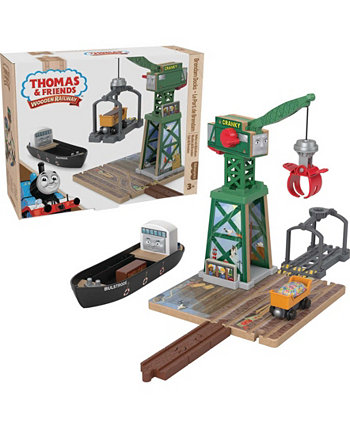 Игровой набор «Друзья Томаса»: деревянная железная дорога «Брендам Докс» Fisher-Price