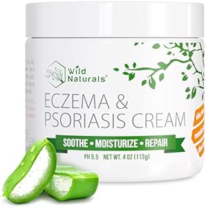 Eczema & Psoriasis Cream for Dry and Itchy Skin - Eczema Cream for Adults & Kids - Seborrheic Dermatitis Face Cream - Eczema Relief & Psoriasis Moisturizer with Manuka Honey Cream - Eczema Face Cream Wild Naturals