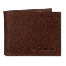 Мужской кожаный дорожный кошелек двойного сложения Columbia с RFID-блокировкой Columbia