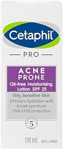 Cetaphil Pro Acne Prone Oil Free Facial Moisturising Lotion SPF 25 118ml Cetaphil