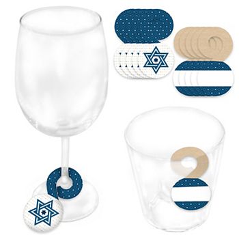 Big Dot Of Happiness Happy Passover Pesach Jewish Holiday Glasses Drink Tags 24 Ct Big Dot of Happiness