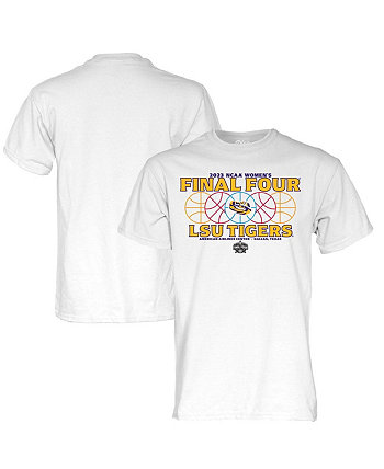 Men's White LSU Tigers 2023 NCAA Women's Basketball Tournament March Madness Final Four Gear T-shirt Blue 84