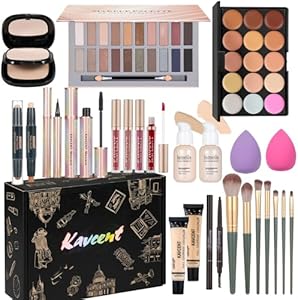 Makeup Set Makeup Kit for Women Full Kit Makeup Sets for Teens Women Gift Eyeshadow Palette Lipgloss Foundation concealer Makeup Kits forTeenager KAVCENT